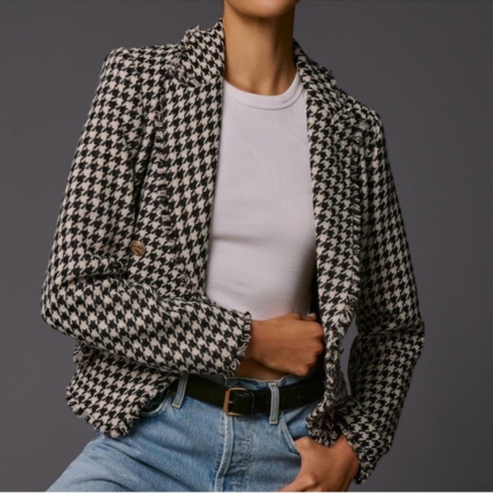 Anthropologie DOLAN Tweed Coco Blazer Sz S